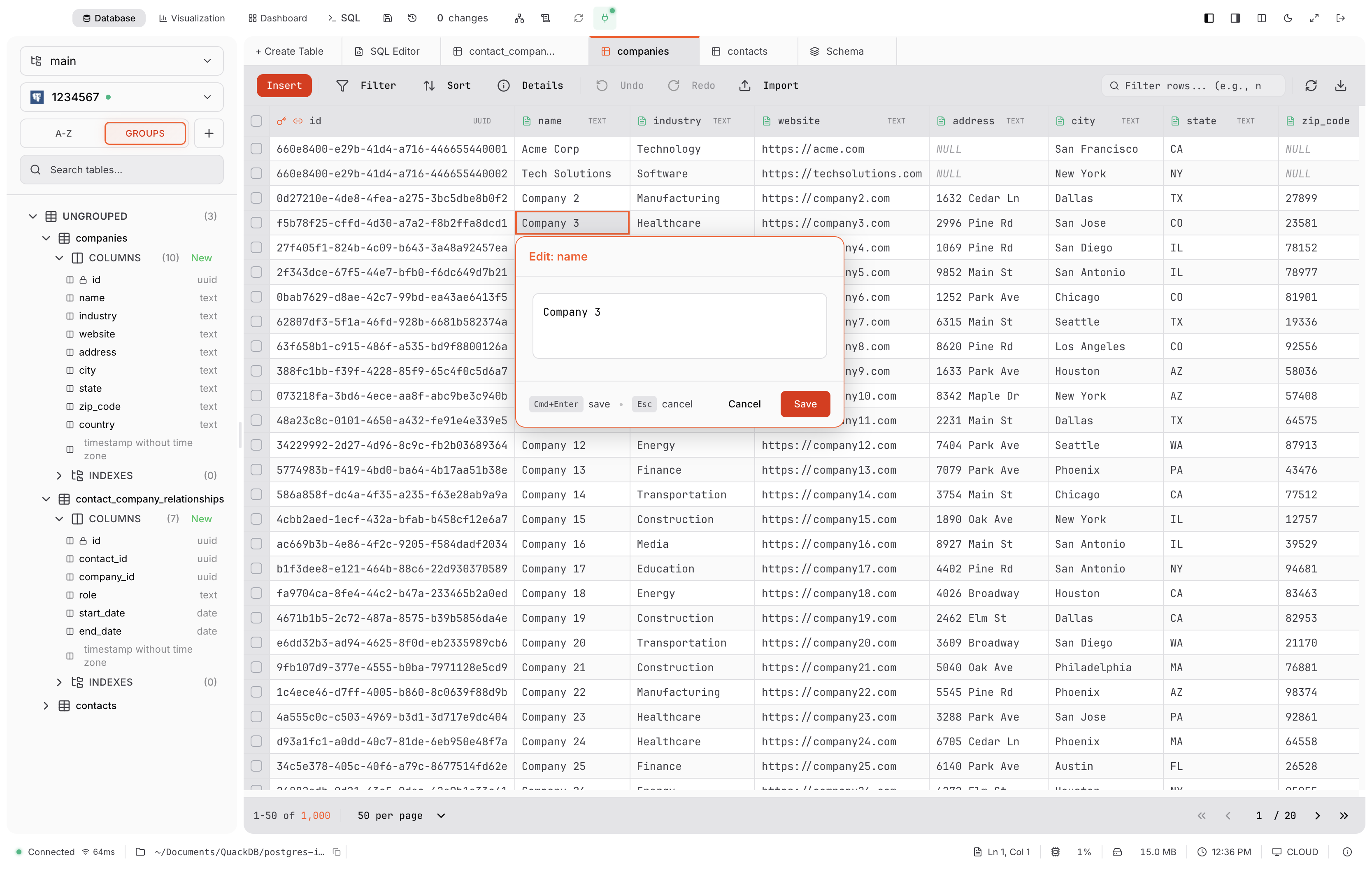 QuackDB Inline Data Editing